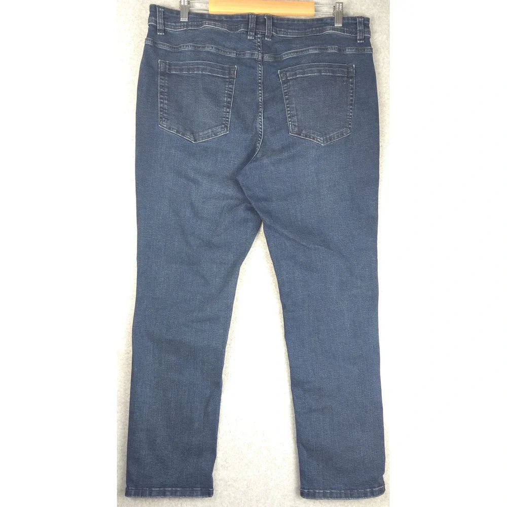 TPJ The Perfect Jean Slim Thick Mens Blue Stretch Denim Jeans 36x28 (Fits 38x29)